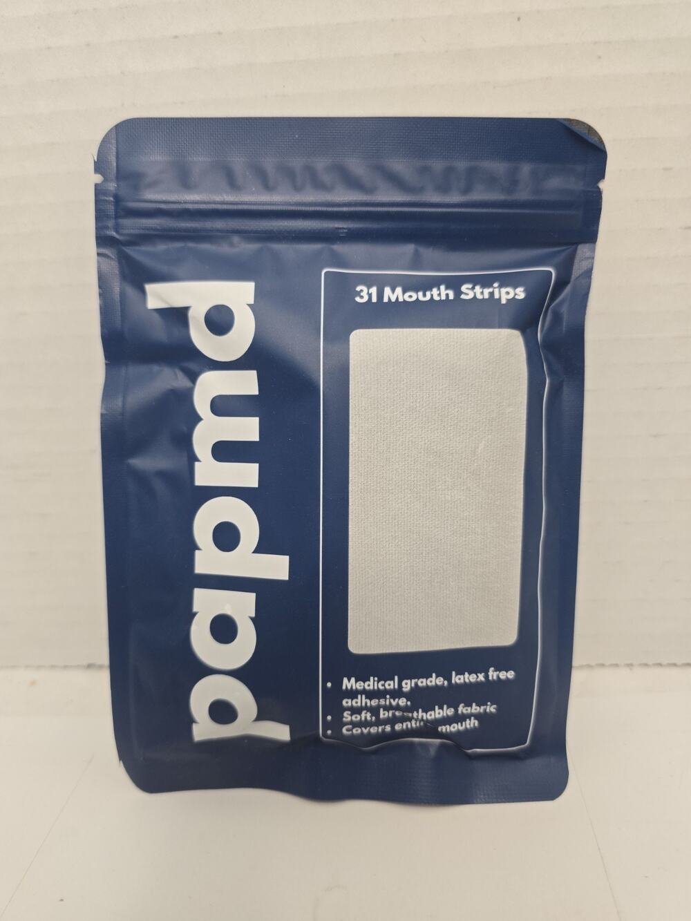 PAPMD Mouth Strips 31 Count M Grade Latex Free Adhesive Soft Breathable